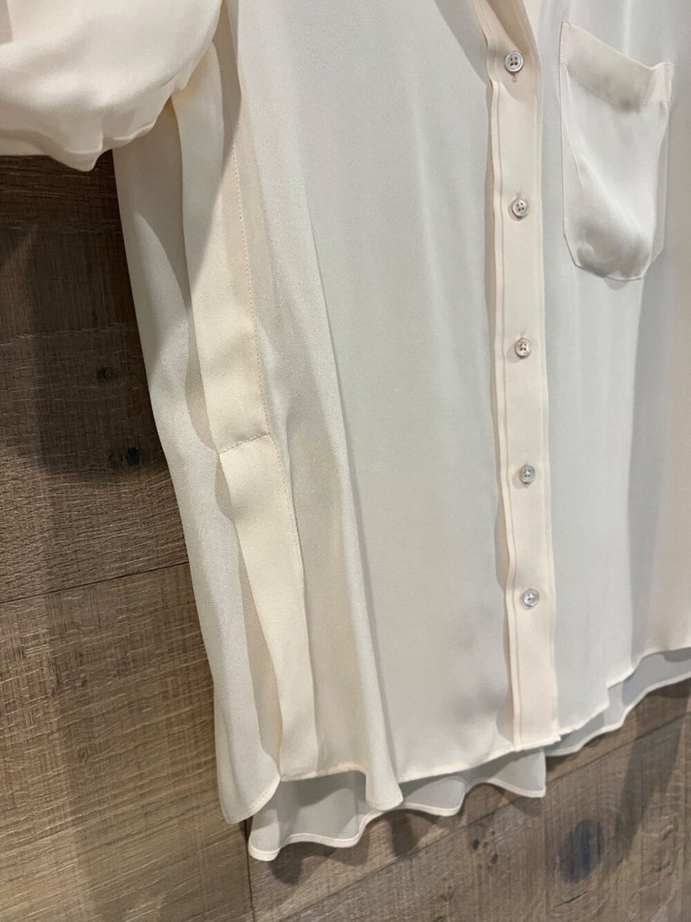 TWP cream silk shirt size XXS - Picture 7 of 7